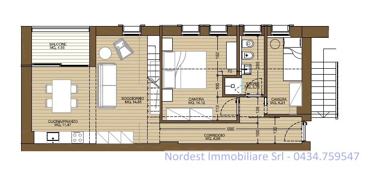 Appartamento GAIARINE vendita    Nordest Immobiliare S.r.l.