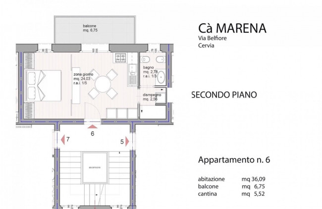 Appartamento in vendita a Cervia Centro, Cervia (RA)