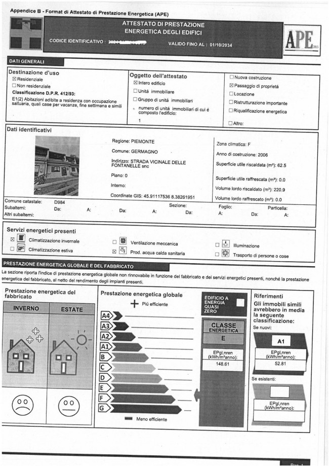 Casa semi-indipendente in vendita a Germagno (VB)