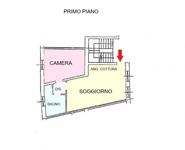 Appartamento in corte in vendita