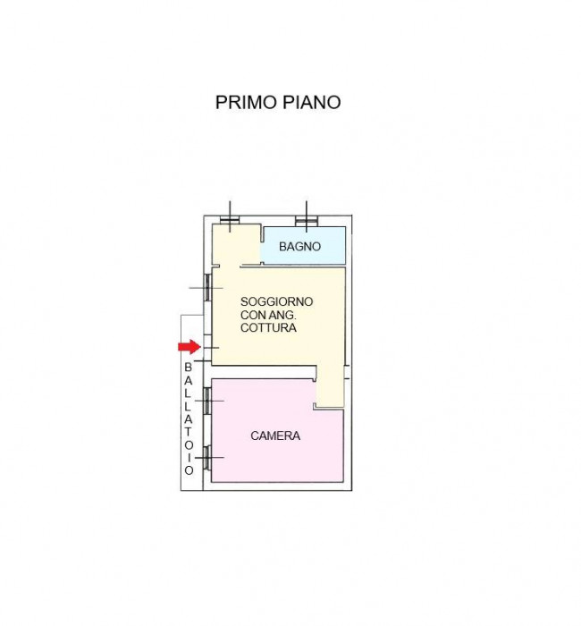 Appartamento in corte in vendita