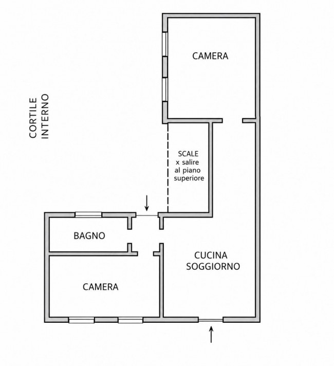 Appartamento in corte in vendita