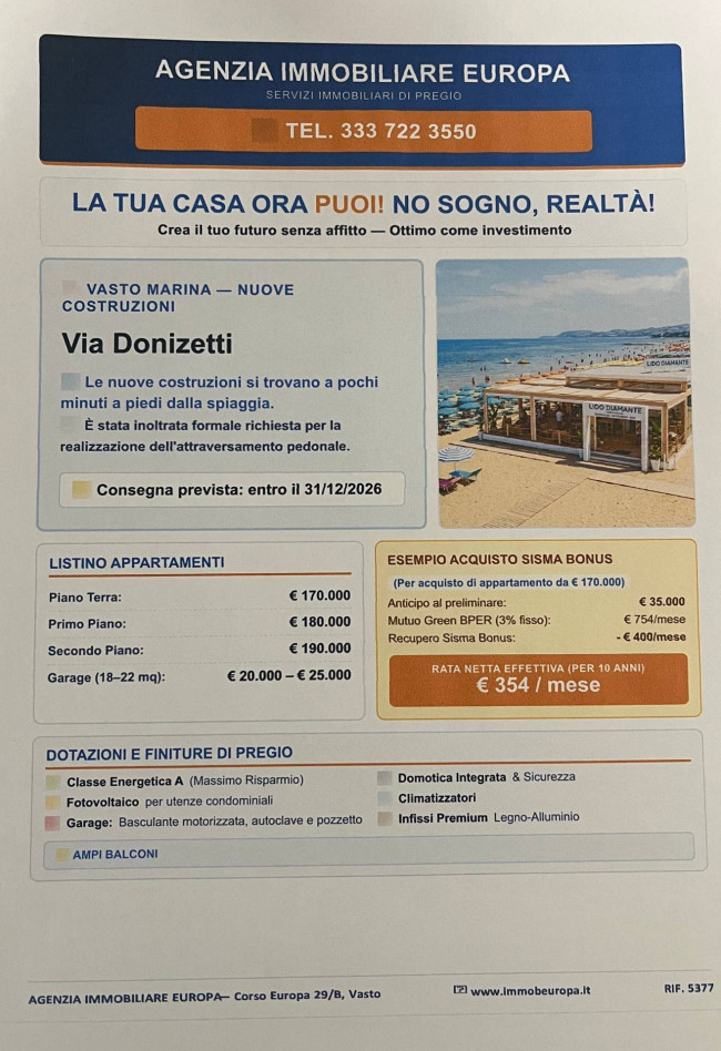 Appartamento in Vendita a Vasto