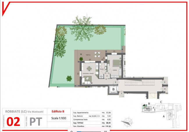 Appartamento in vendita a Robbiate (LC)