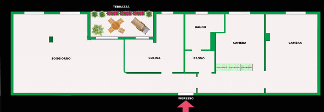 2 CAMERE in vendita a Fidenza