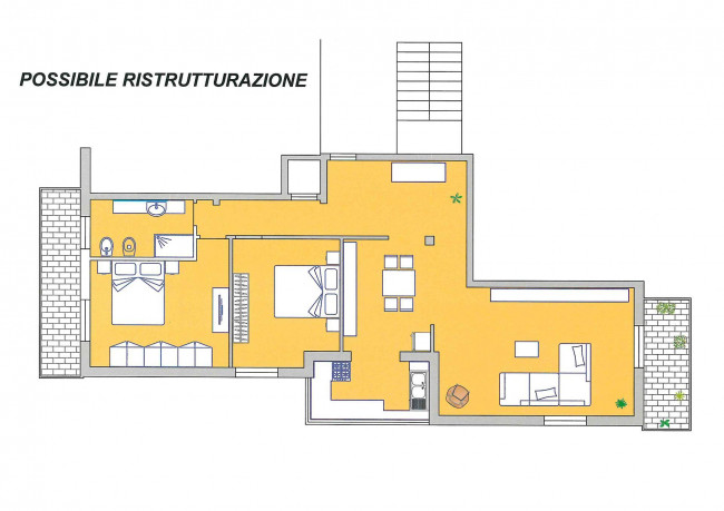 2 CAMERE in vendita a Fidenza