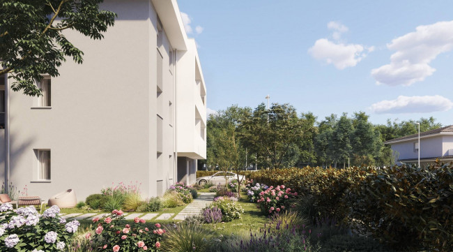 Appartamento con Giardino Privato in vendita a Mirandola