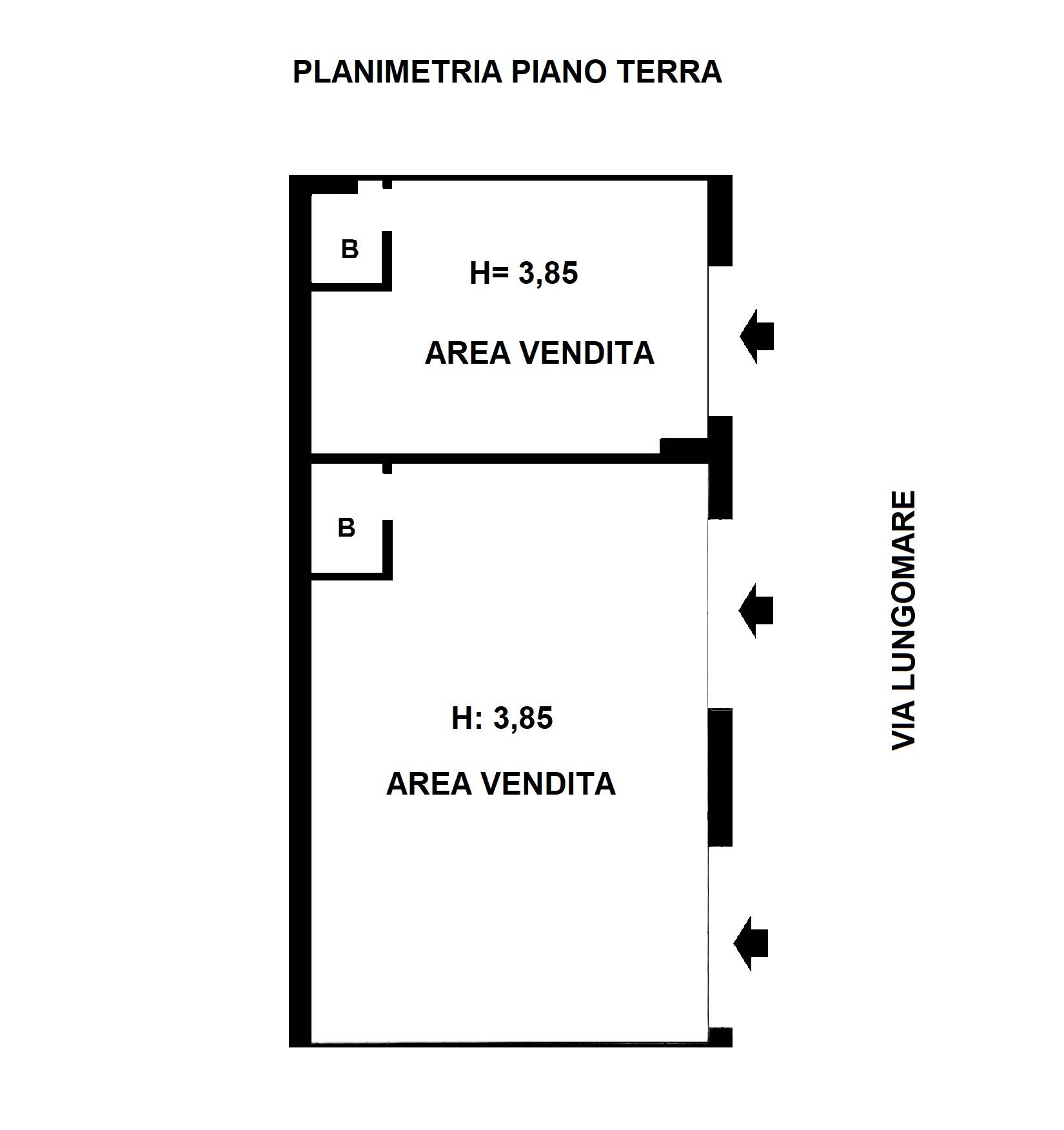 Negozio - Loc.Com. CATANZARO vendita  Lungomare  Corradino Real Estate di Domenico Corradino