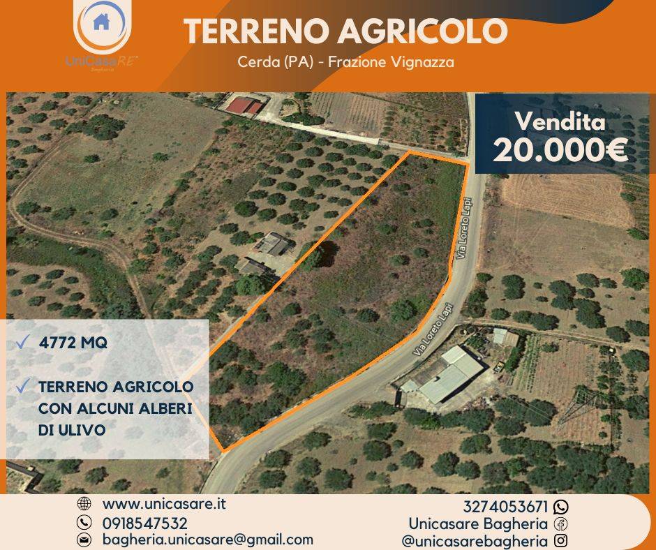 Terreno agricolo in vendita a Cerda (PA)