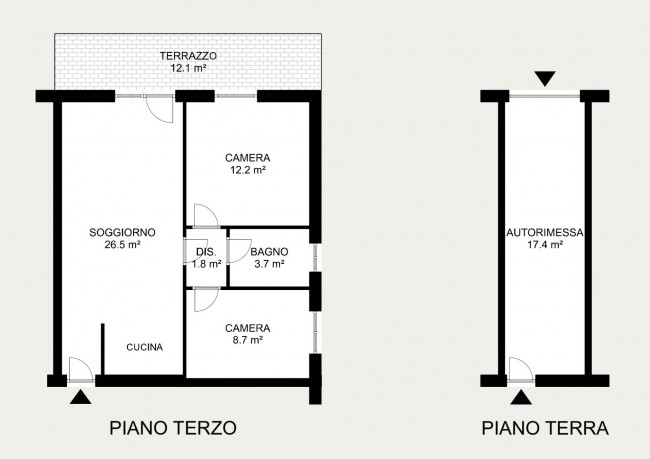 Appartamento trilocale in vendita a Tonezza del Cimone