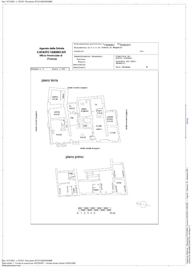 Casa colonica in vendita a Reggello