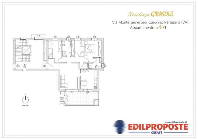 Appartamento in vendita a Caronno Pertusella