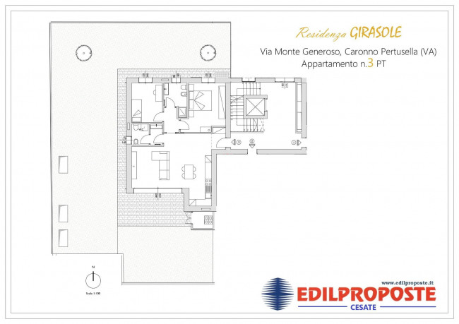 Appartamento in vendita a Caronno Pertusella