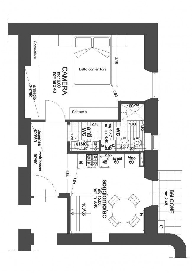 Appartamento in affitto a Milano