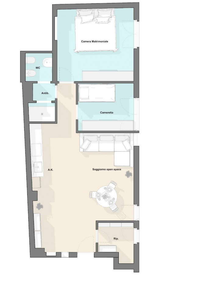 Appartamento in vendita a Deruta