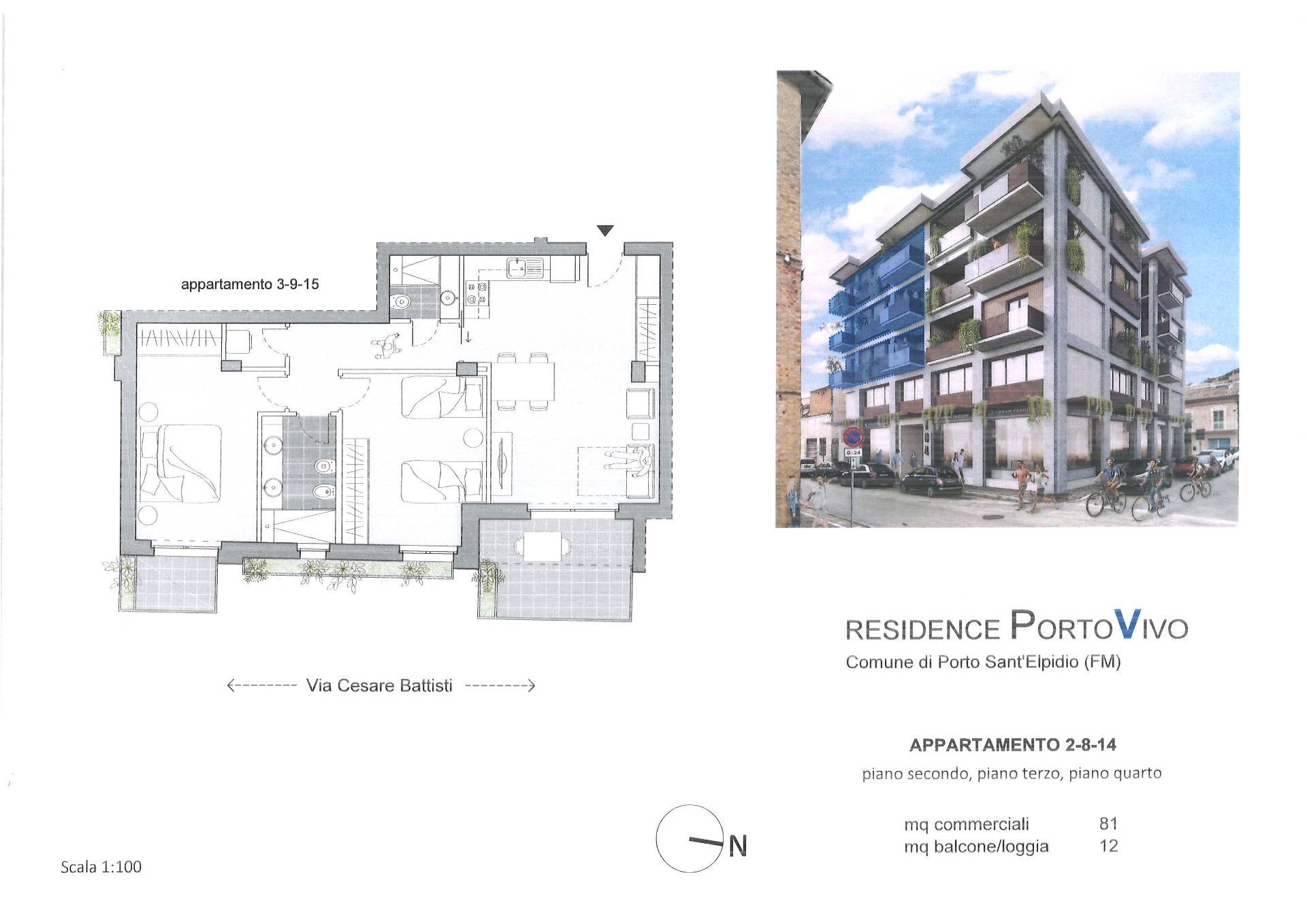 Appartamento in vendita a Porto Sant'Elpidio