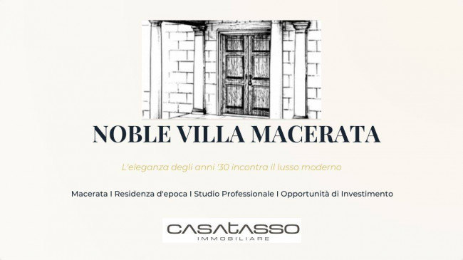 Villa in Vendita a Macerata