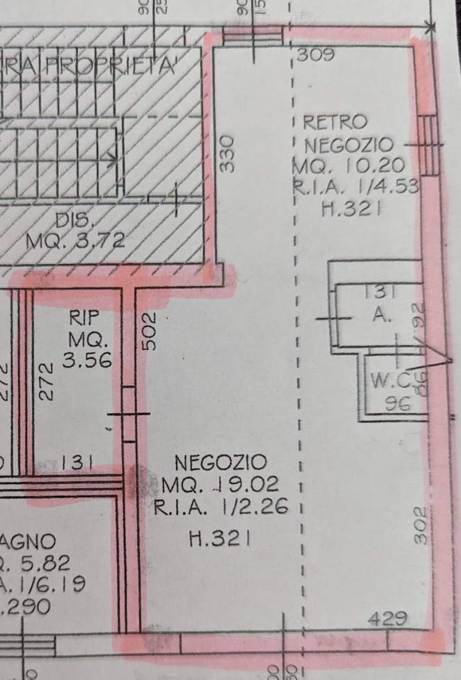 Negozio in affitto a Cesena